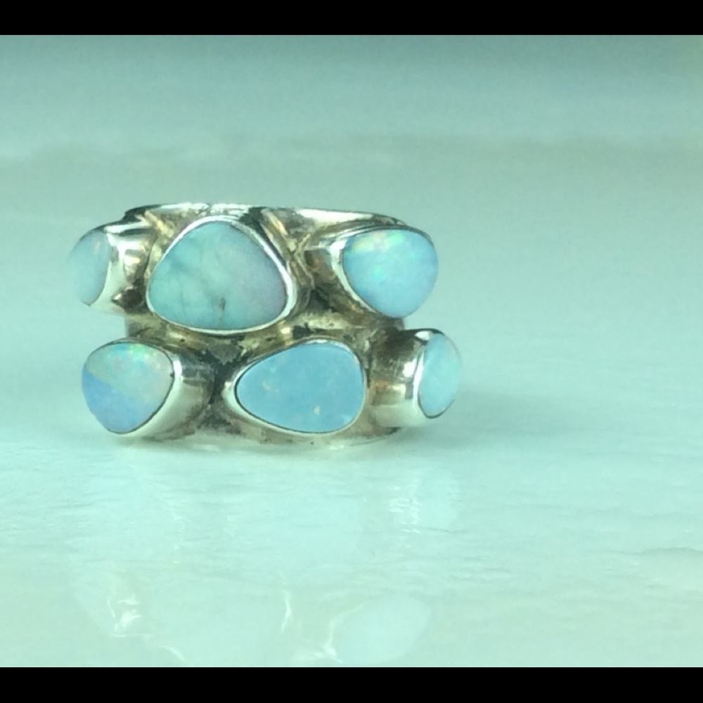 Authentic Boulder Opal in Sterling silver